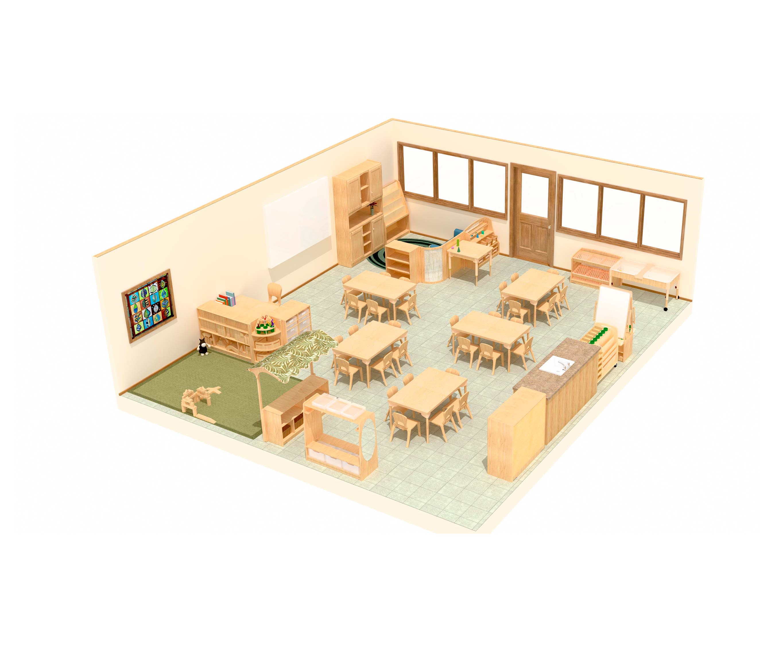 Year 1 classroom 3d