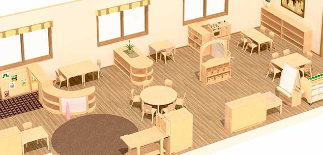 Montessori classroom 2-5s