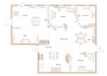 floorplan for planning your Montessori classroom for 30 children