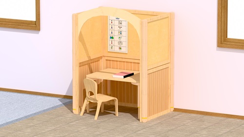 Chief drawing of compact workstation for nursery