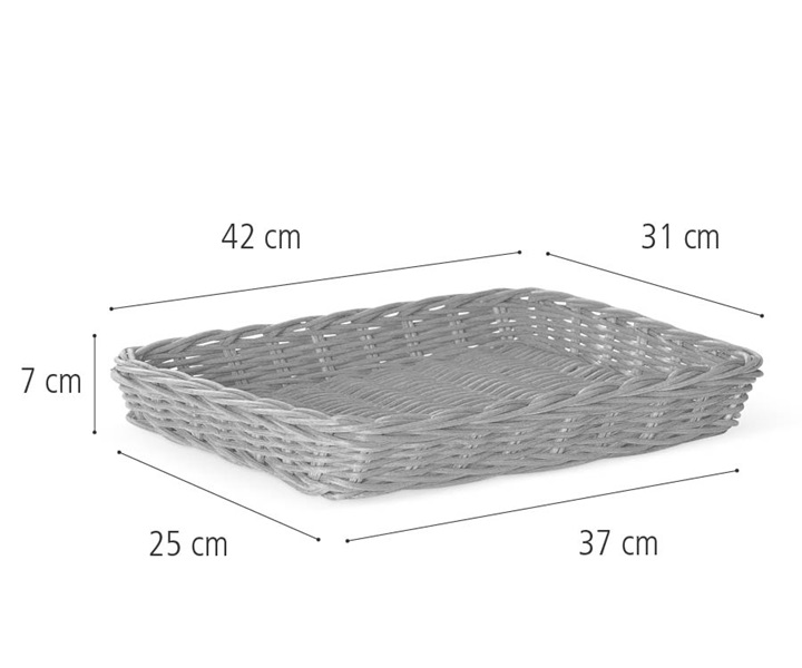 G477 Tray basket, shallow dimensions