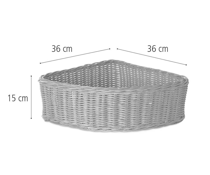 G486 Basket, Corner dimensions