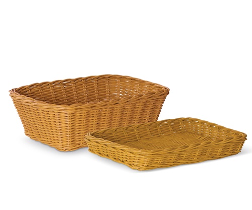 A deep and shallow tray basket